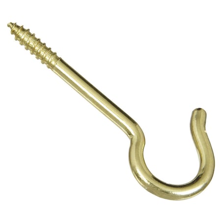 National Hardware National Hardware Gold Solid Brass 2-9/16 in. L Ceiling Hook 20 lb 3 pk N192-286